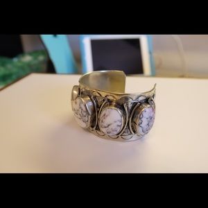 White buffalo cuff